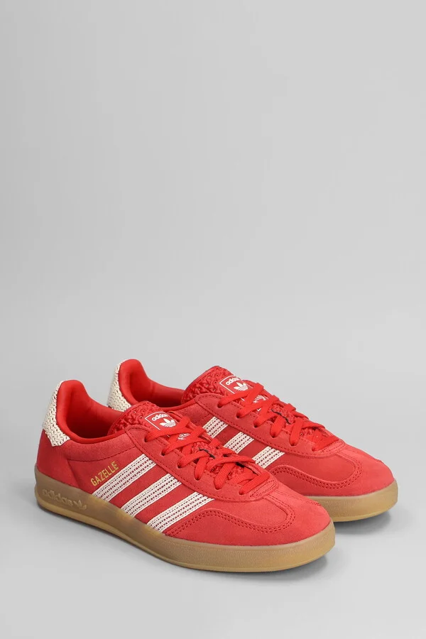 Gazelle Indoor Sneakers In Red Suede - Image 2