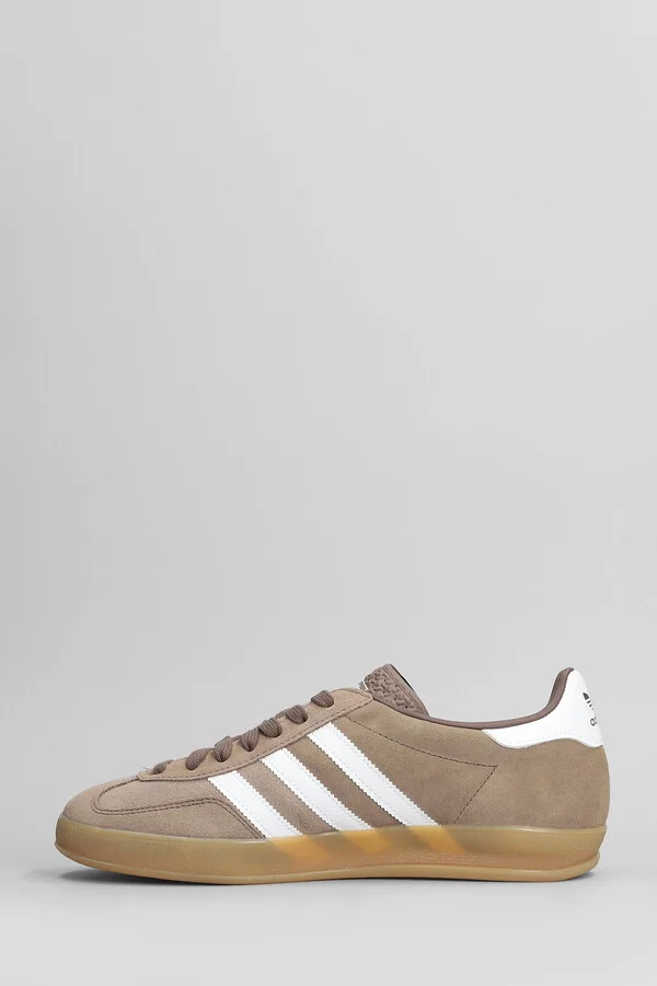 Gazelle Indoor Sneakers In Taupe Suede - Image 3