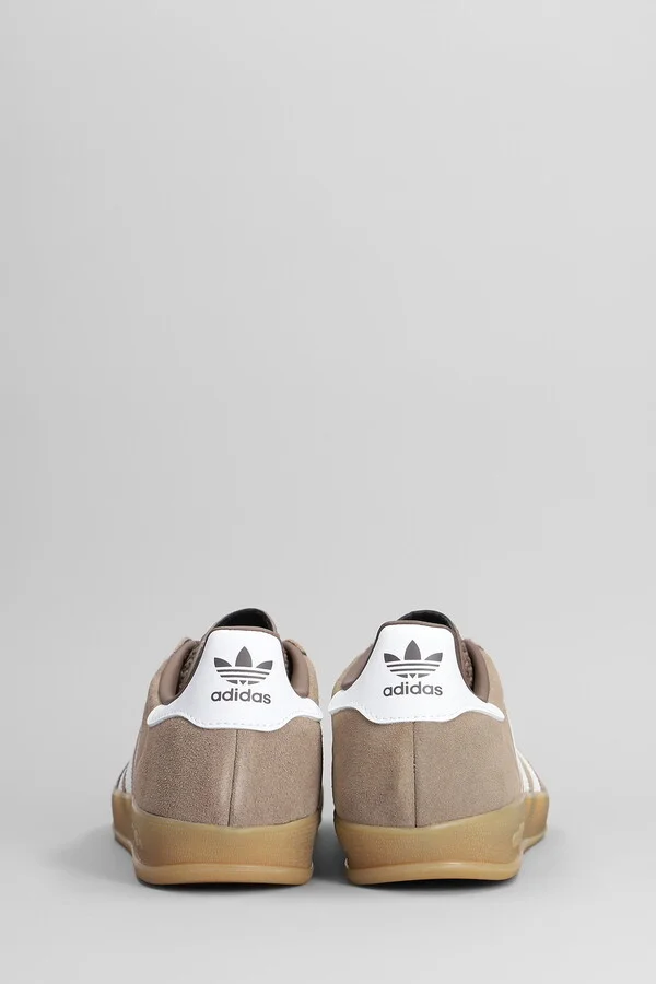 Gazelle Indoor Sneakers In Taupe Suede - Image 4