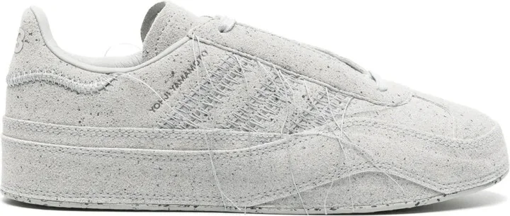 Gazelle suede lace-up sneakers