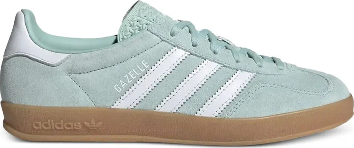 Gazelle three-stripe suede sneakers