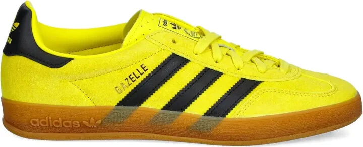 Gazelle three-stripe suede sneakers