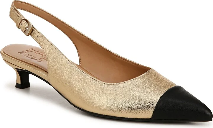 Gazing Kitten Heel Slingback Pump