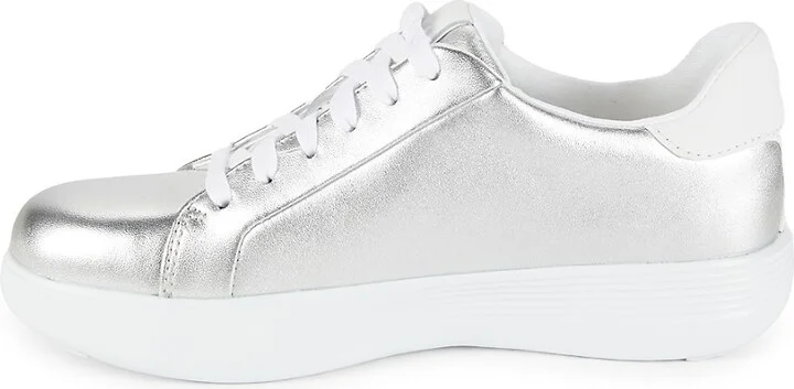 GC Joy Metallic Leather Sneakers - Image 4