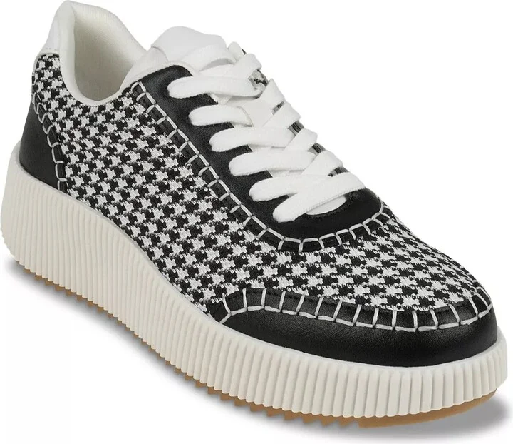 Black/White Houndstooth Print
