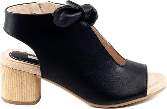 GC Shoes Kimora Yellow Bow-Tie Block Heel Sandals - Image 5