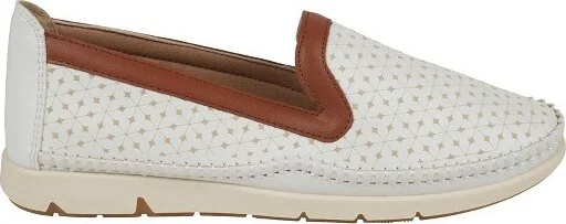 GC Shoes Norah Black Perforated Two-Tone Flats - Image 3