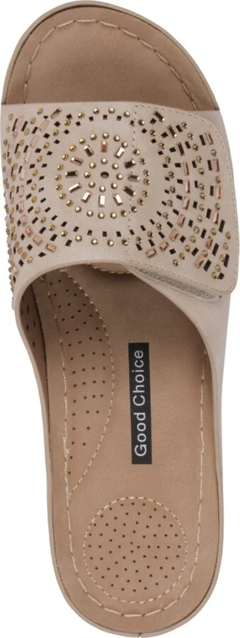 Gc Shoes Women's Adrina Embellished Wedge Sandals - Image 8