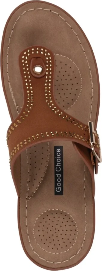 Gc Shoes Women's Alani Embellished Thong Wedge Sandals - Image 4
