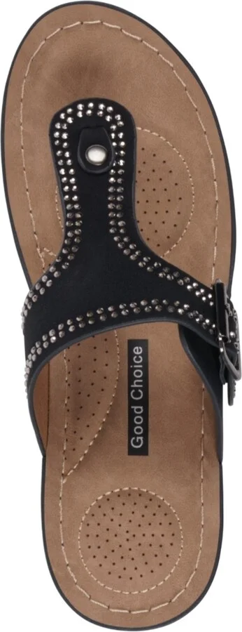 Gc Shoes Women's Alani Embellished Thong Wedge Sandals - Image 8