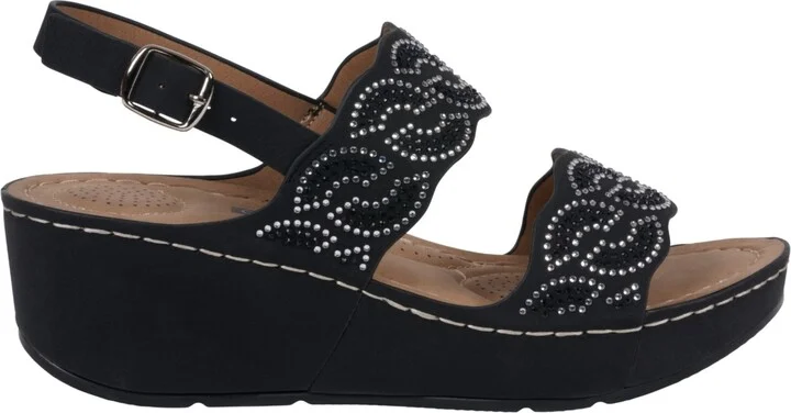 Gc Shoes Women's Alexia Embellished Wedge Sandals - Image 10