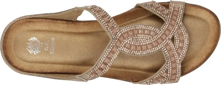 Gc Shoes Women's Alora Embellished Slide Flat Sandals - Image 4