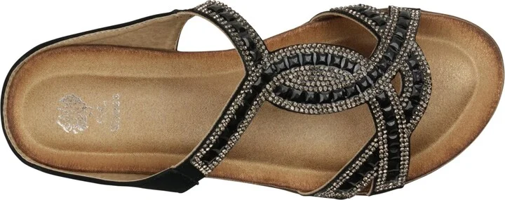 Gc Shoes Women's Alora Embellished Slide Flat Sandals - Image 8
