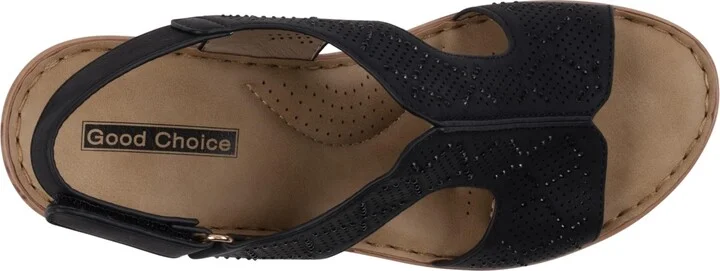 Gc Shoes Women's Amara Embellished Slingback Wedge Sandals - Image 9