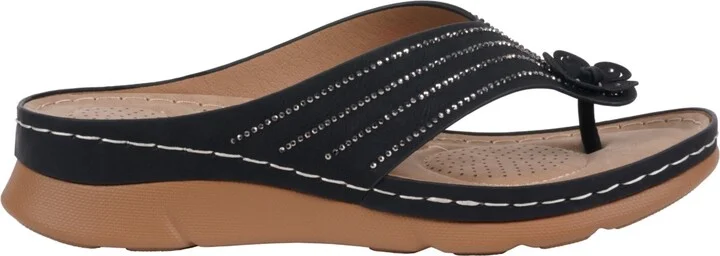 Gc Shoes Women's Amari Flower Thong Flat Sandals - Image 2