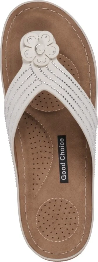 Gc Shoes Women's Amari Flower Thong Flat Sandals - Image 8