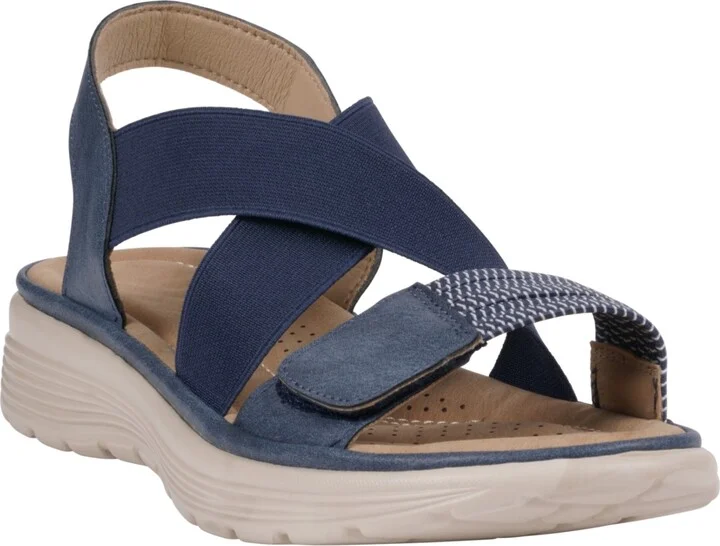 Gc Shoes Women's Ariel Elastic Comfort Flat Sandals