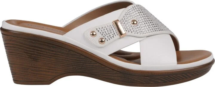 Gc Shoes Women's Ash Crisscross Wedge Sandals - Image 2