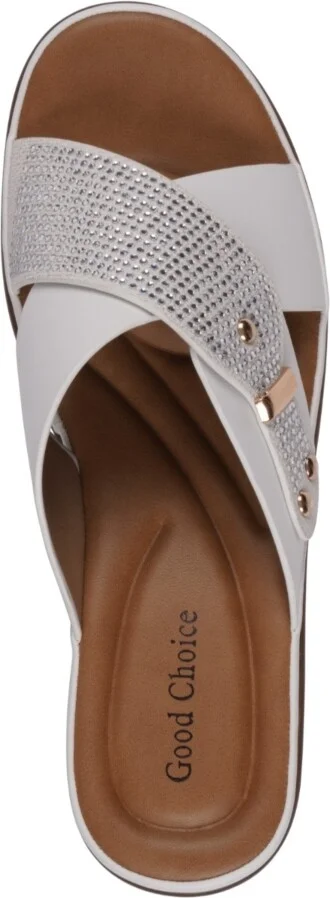 Gc Shoes Women's Ash Crisscross Wedge Sandals - Image 4