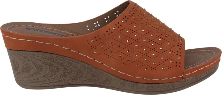 Gc Shoes Women's Atlanta Studded Comfort Wedge Sandals - Image 2