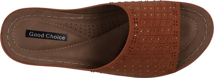 Gc Shoes Women's Atlanta Studded Comfort Wedge Sandals - Image 4
