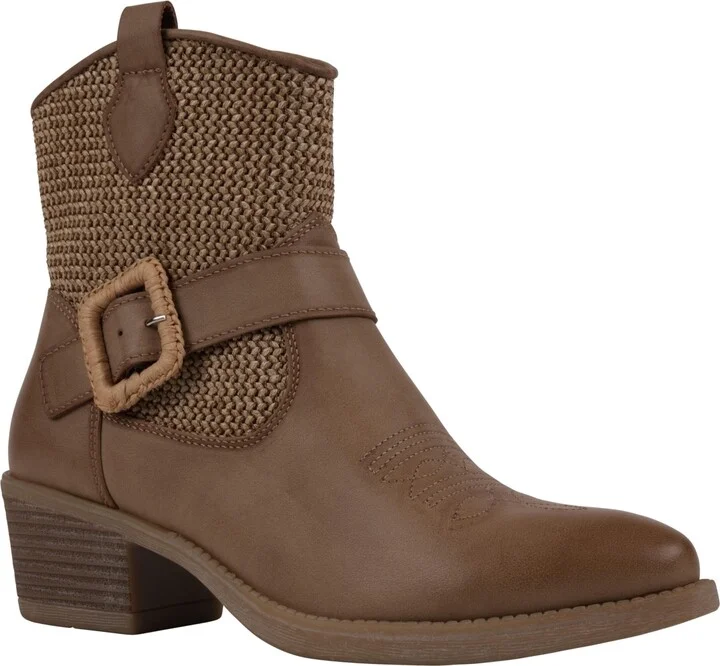 Gc Shoes Women's Avery Woven Western Ankle Boots