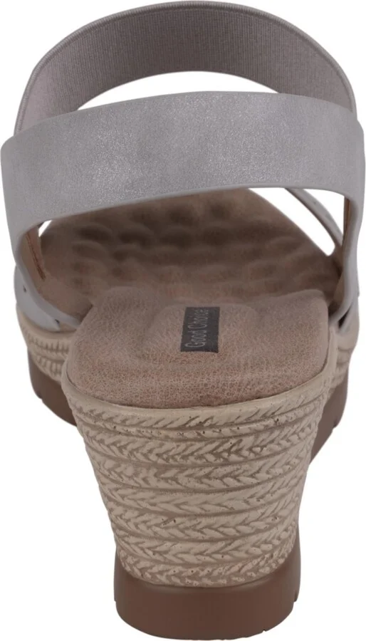 Gc Shoes Women's Bane Embellished Elastic Double Band Wedge Sandals - Image 11