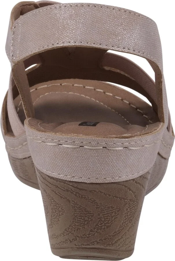 Gc Shoes Women's Banks Cut Out Slingback Wedge Sandals - Image 3