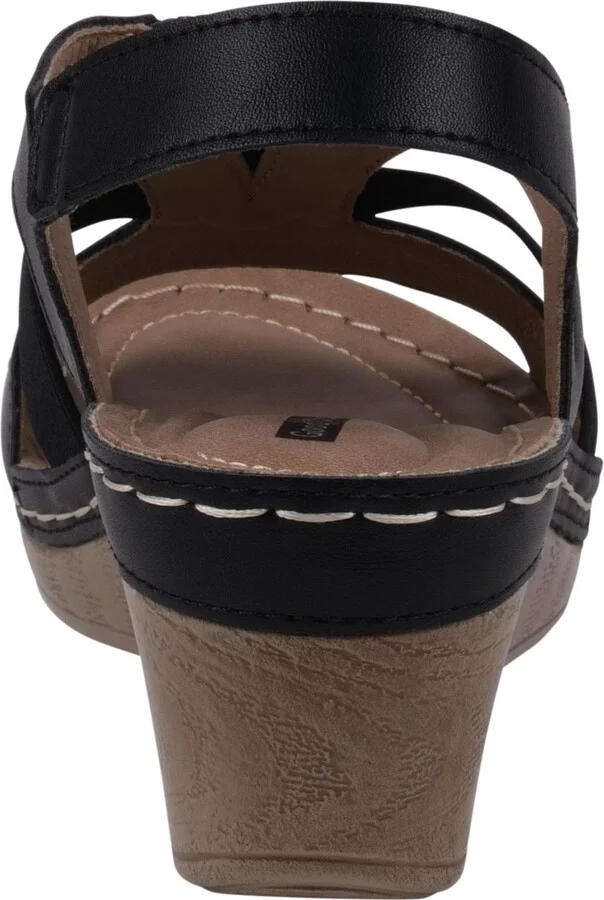 Gc Shoes Women's Banks Cut Out Slingback Wedge Sandals - Image 7