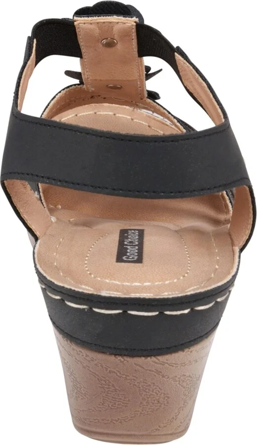 Gc Shoes Women's Beck Flower Detail Wedge Sandals - Image 7