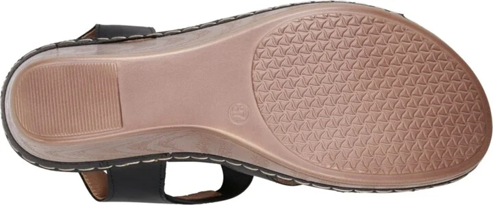 Gc Shoes Women's Beck Flower Detail Wedge Sandals - Image 9