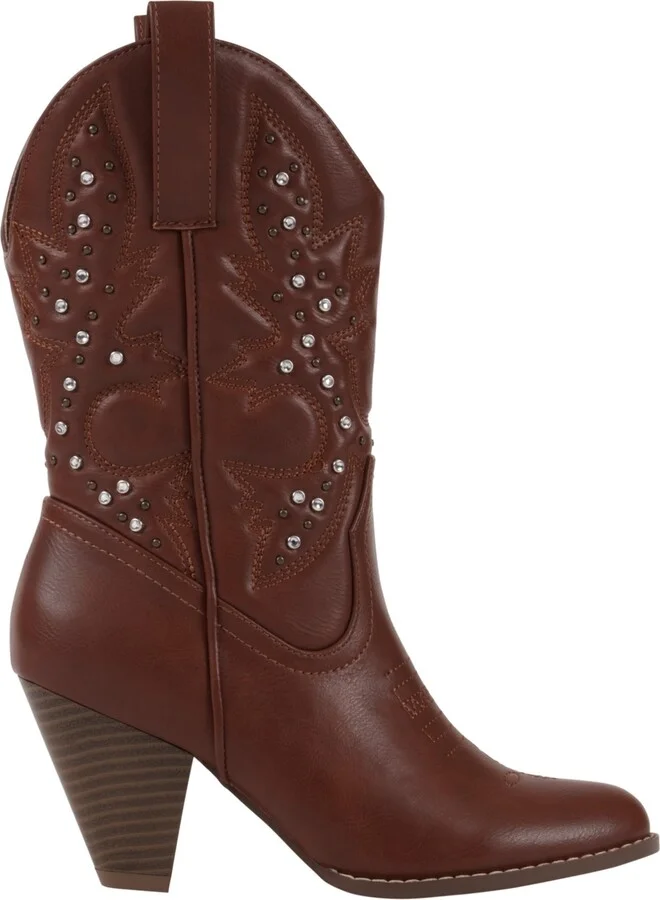 Gc Shoes Women's Beth Studded Western Ankle Boots - Image 10