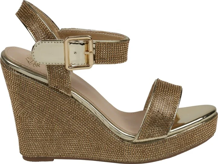 Gc Shoes Women's Betty Embellished Wedge Slingback Wedge Sandals - Image 2