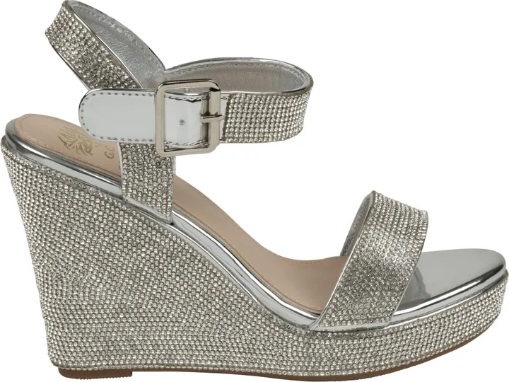 Gc Shoes Women's Betty Embellished Wedge Slingback Wedge Sandals - Image 6
