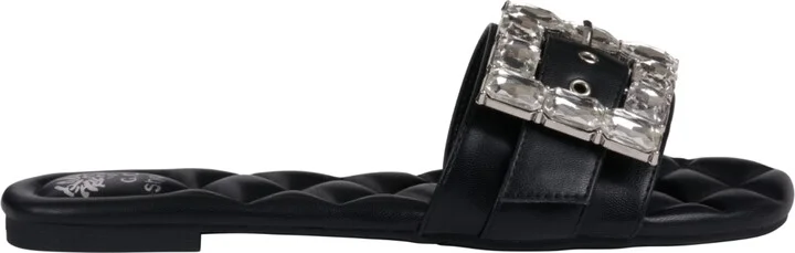Gc Shoes Women's Bianca Rhinestone Buckle Flat Sandals - Image 6
