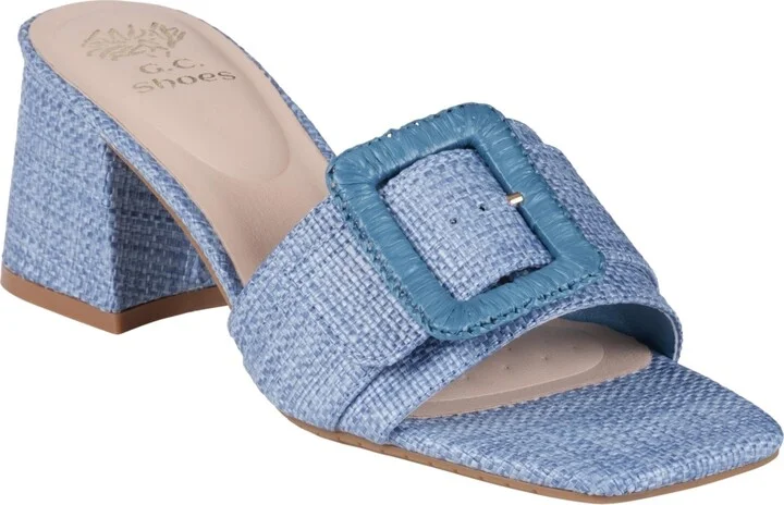 Gc Shoes Women's Britta Buckle Block Heel Dress Sandals