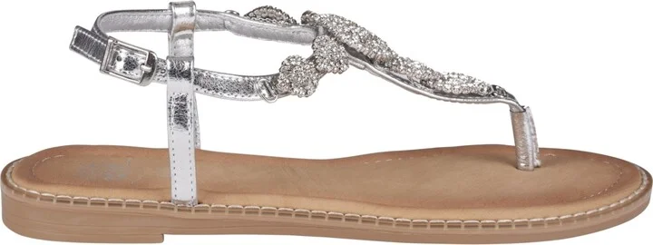 Gc Shoes Women's Cali Embellished T Strap Flat Sandals - Image 6