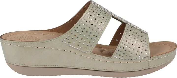 Gc Shoes Women's Carrie Embellished Wedge Sandals - Image 2