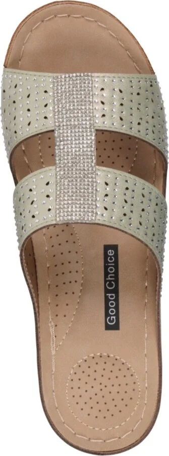 Gc Shoes Women's Carrie Embellished Wedge Sandals - Image 4