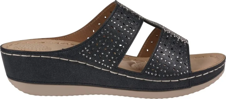 Gc Shoes Women's Carrie Embellished Wedge Sandals - Image 6