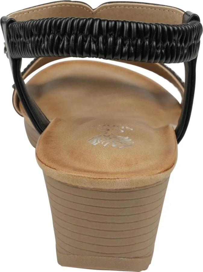 Gc Shoes Women's Celestia Embellished Cut Out Slingback Wedge Sandals - Image 3