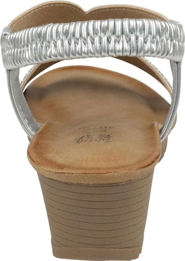 Gc Shoes Women's Celestia Embellished Cut Out Slingback Wedge Sandals - Image 7