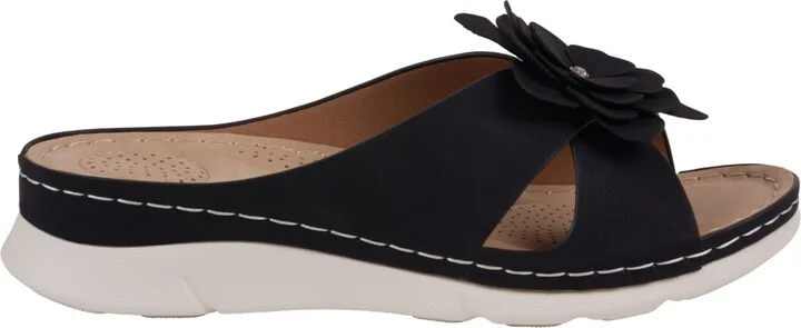 Gc Shoes Women's Claire Flower Rosette Comfort Sandals - Image 6