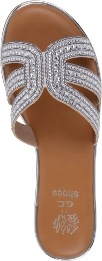 Gc Shoes Women's Clara Embellished Flat Sandals - Image 4