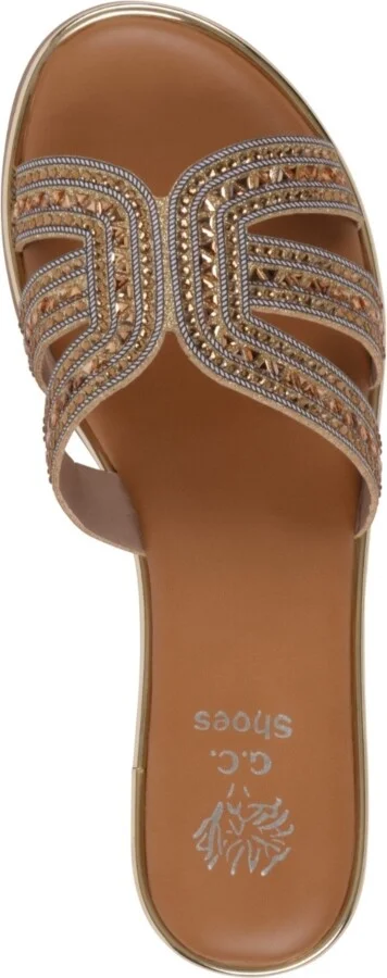 Gc Shoes Women's Clara Embellished Flat Sandals - Image 8