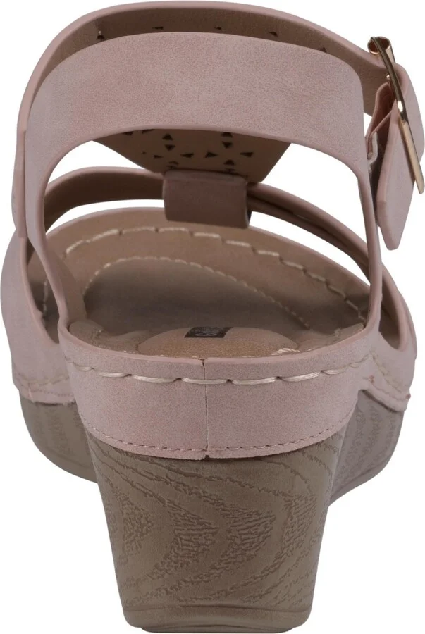 Gc Shoes Women's Cole Embellished T-Strap Slingback Wedge Sandals - Image 11