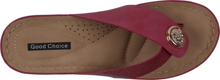 Gc Shoes Women's Dafni Thong Comfort Wedge Sandals - Image 4