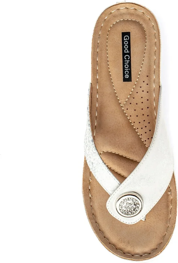 Gc Shoes Women's Dafni Thong Comfort Wedge Sandals - Image 8