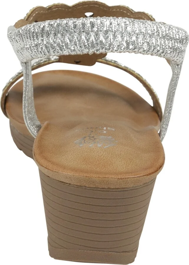 Gc Shoes Women's Damaris Embellished Slingback Wedge Sandals - Image 11
