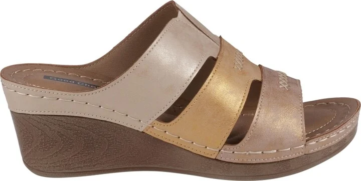 Gc Shoes Women's Delores Triple Band Wedge Sandals - Image 10